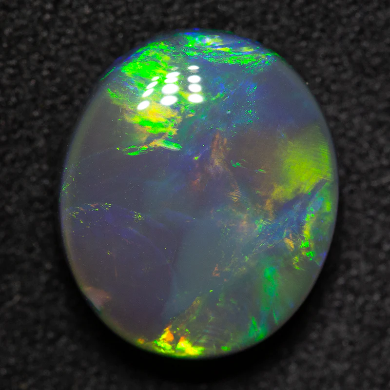 4.10 ct gem black opal 12.1x10.3x5.3mm - Image 3