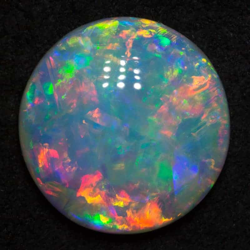4.10 ct gem crystal opal 12mm round x4mm thick - Image 2