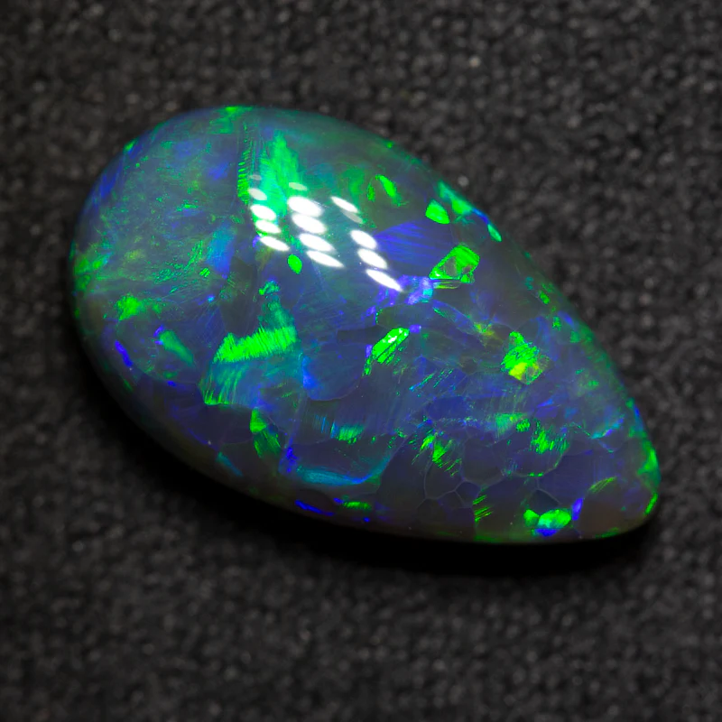 4.12 ct gem black opal 14.8x8.8x5.3mm - Image 3