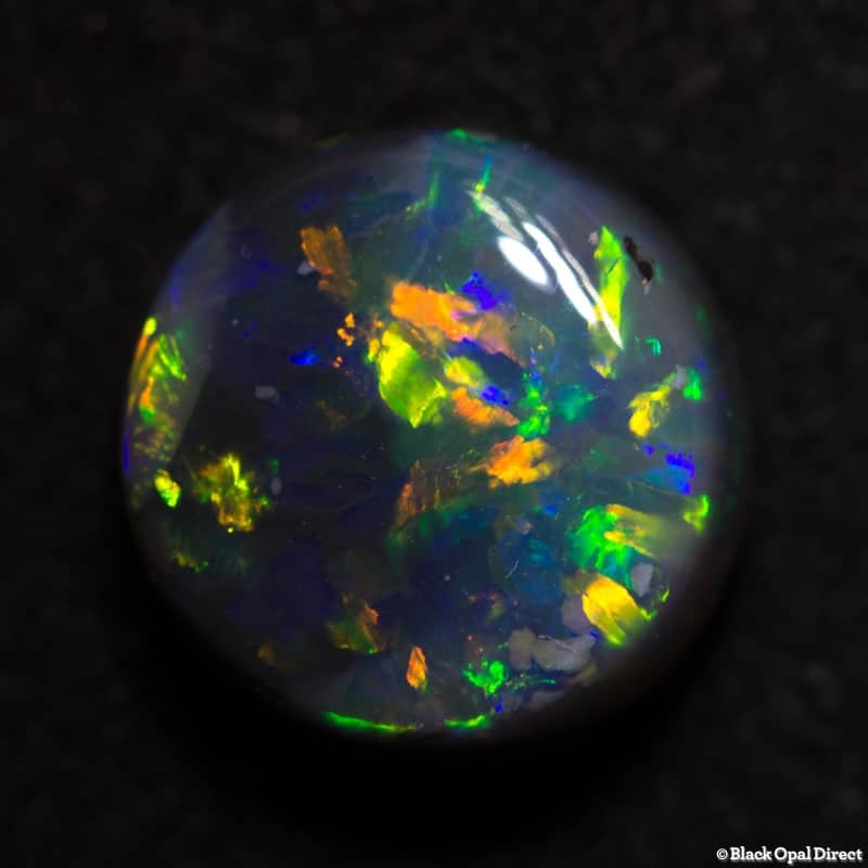 4.12 ct semi black opal 10mm round x6mm - Image 4