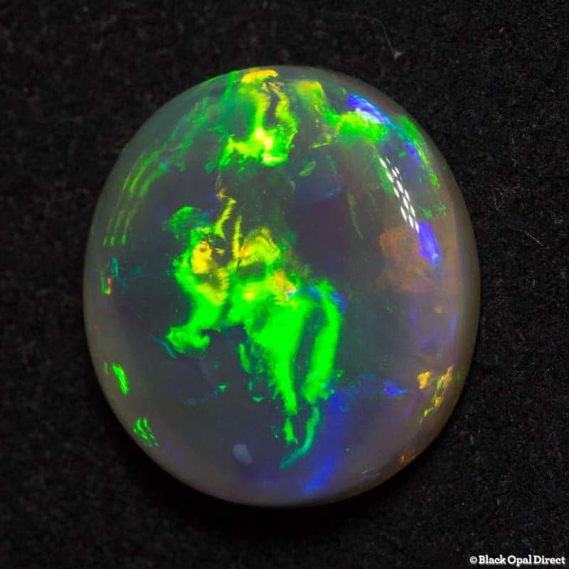 4.13 ct semi black crystal opal 12x11x4.5mm - Image 2