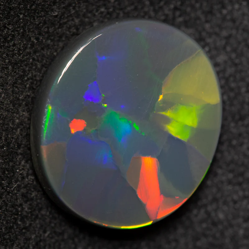 4.15 ct black opal 13.4x11.6x3.7mm - Image 4