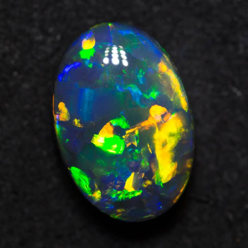 4.16 ct gem black opal 12.5x8.7x5.5mm - Image 3