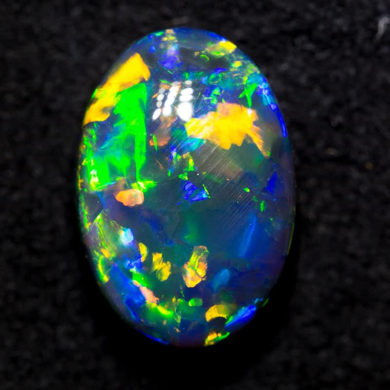 4.16 ct gem black opal 12.5x8.7x5.5mm - Image 4