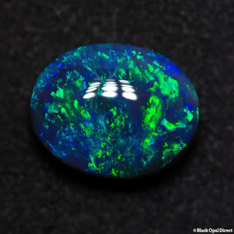4.17 ct gem black opal 12x9.5x5mm - Image 2