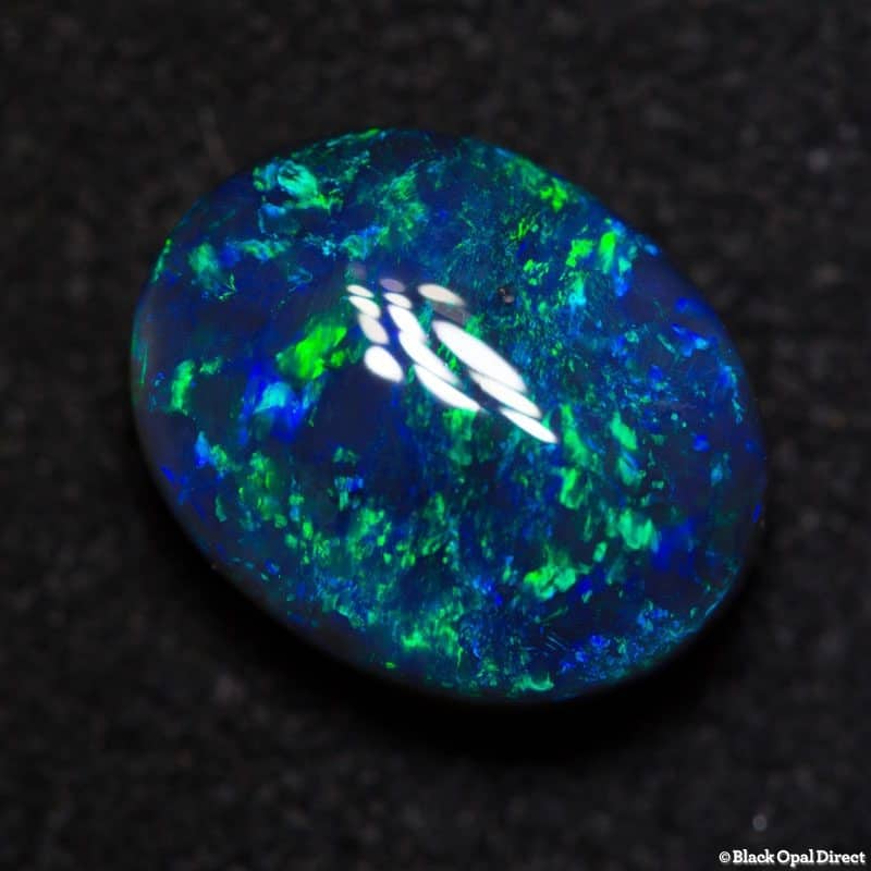 4.17 ct gem black opal 12x9.5x5mm - Image 3