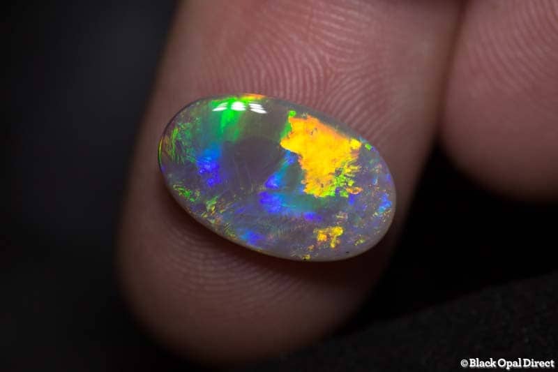 4.17 ct semi black opal 16x10x3.5mm - Image 2