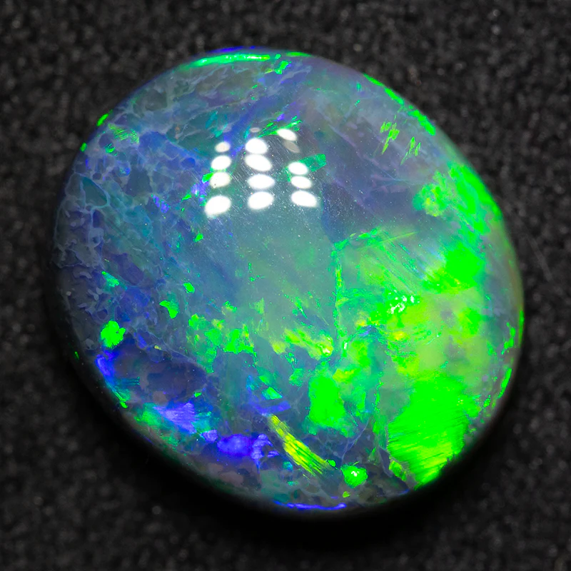 4.19 ct gem black opal 12.4x10.8x5.1mm - Image 3