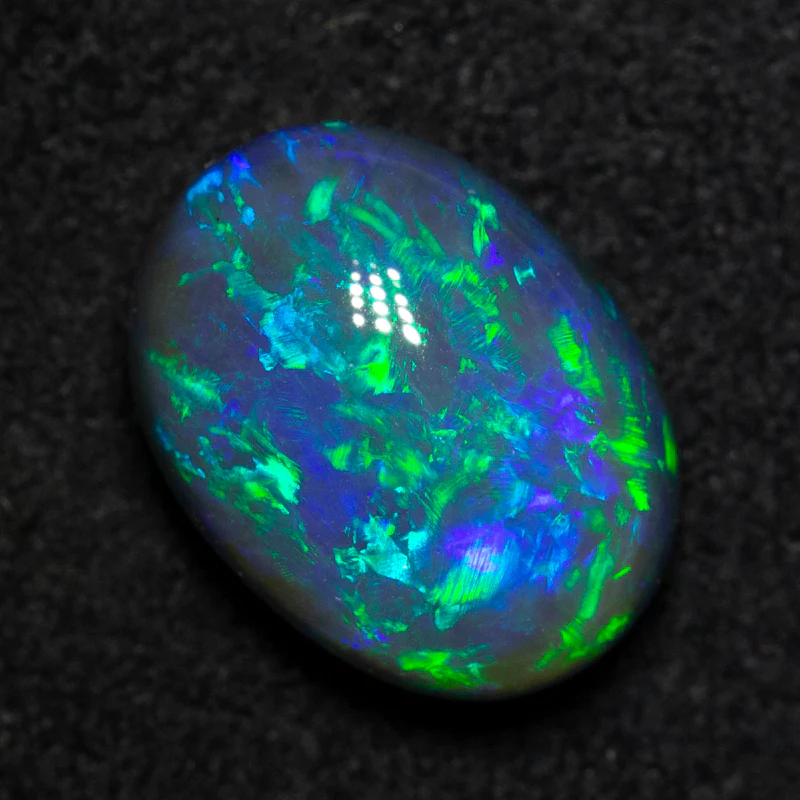 4.20 ct gem black opal 11.8x8.8x6.4mm - Image 2
