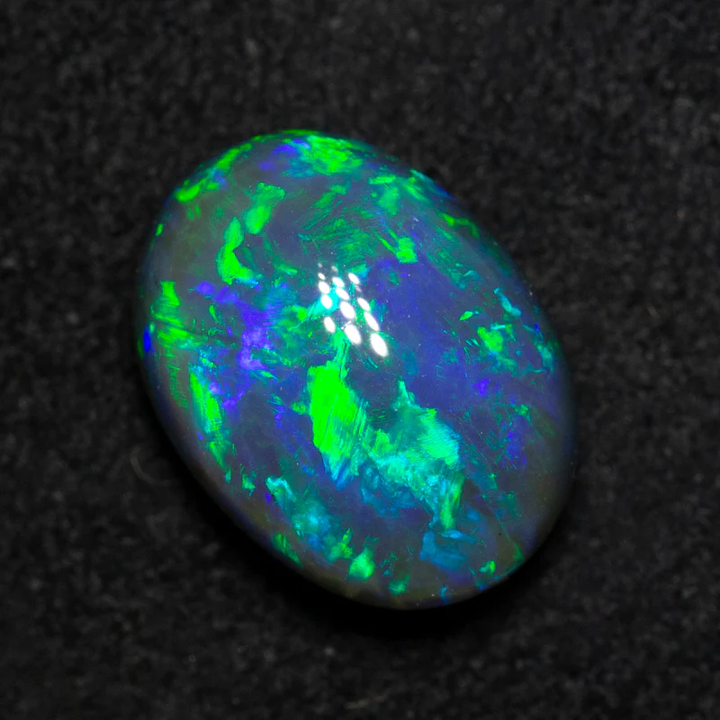 4.20 ct gem black opal 11.8x8.8x6.4mm - Image 3