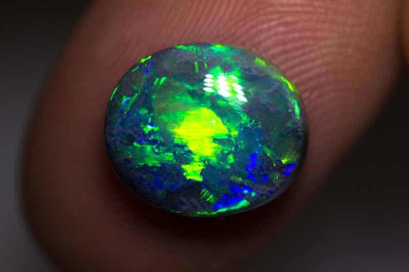 4.20 ct gem black opal 12x11x5mm hidden for Michelle - Image 3
