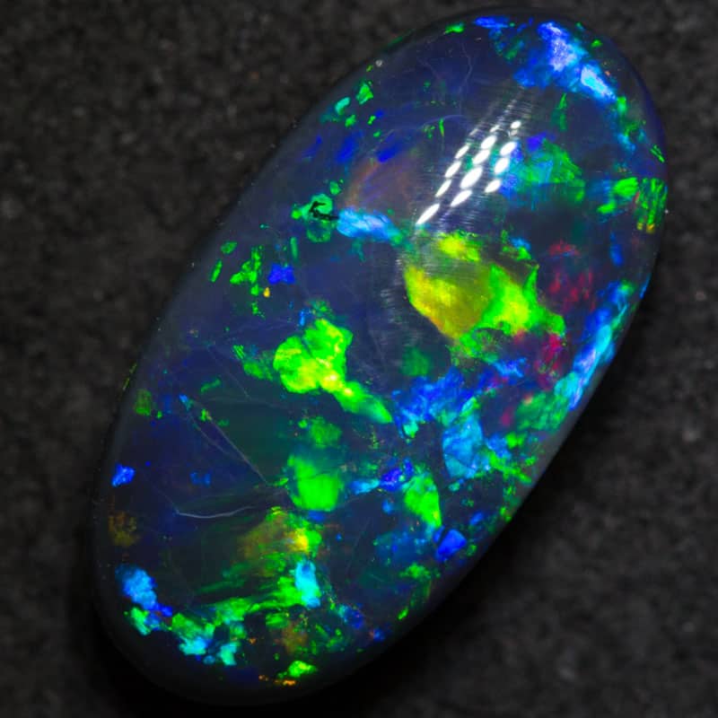 4.20 ct gem black opal 14.6x7.6x5.9mm - Image 2