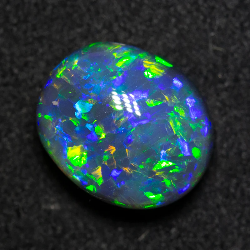 4.26 ct gem black opal 10.9x9.1x6.6mm - Image 2