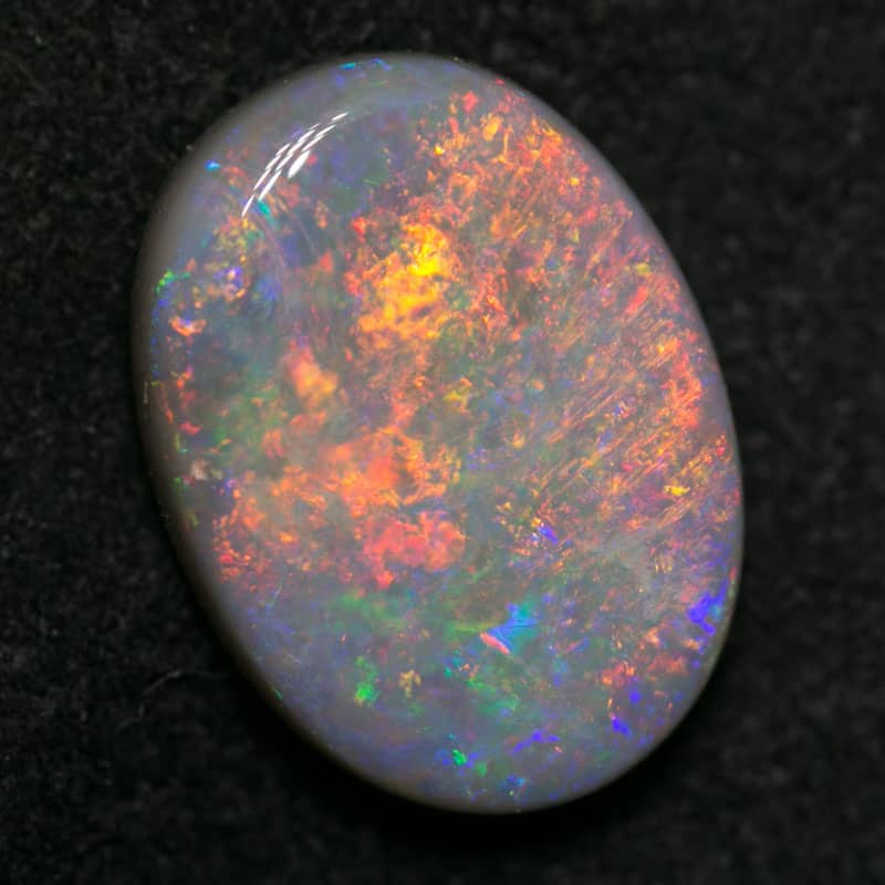 4.28 ct dark opal 13x10x4.5mm - Image 2