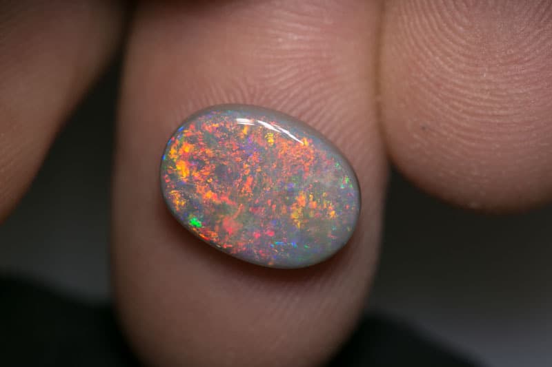 4.28 ct dark opal 13x10x4.5mm - Image 4
