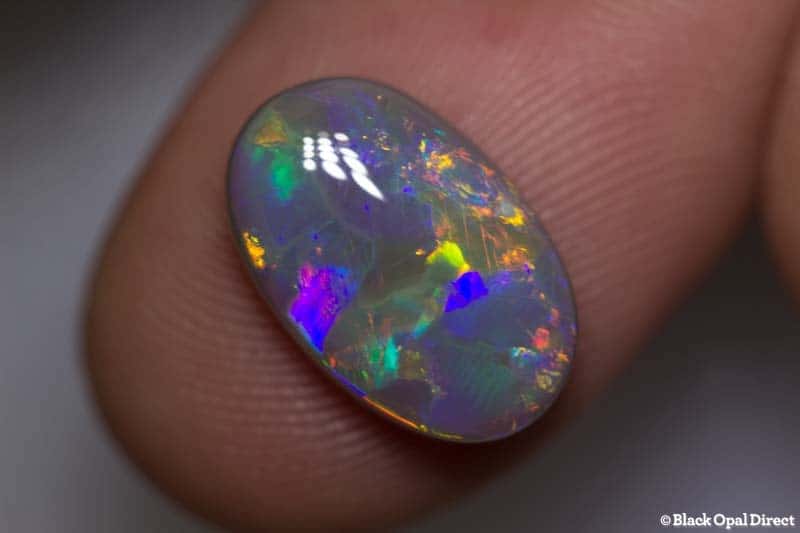 4.30 ct semi black opal 14,5x9x4mm - Image 2