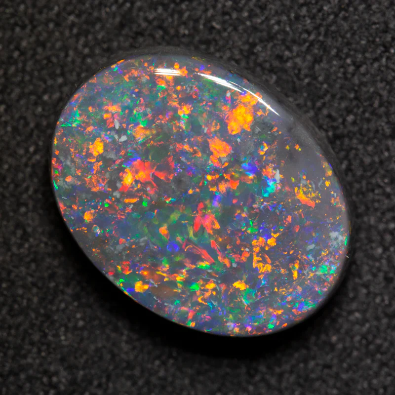 4.31 ct black opal 13.3x10.2x4.6mm - Image 2