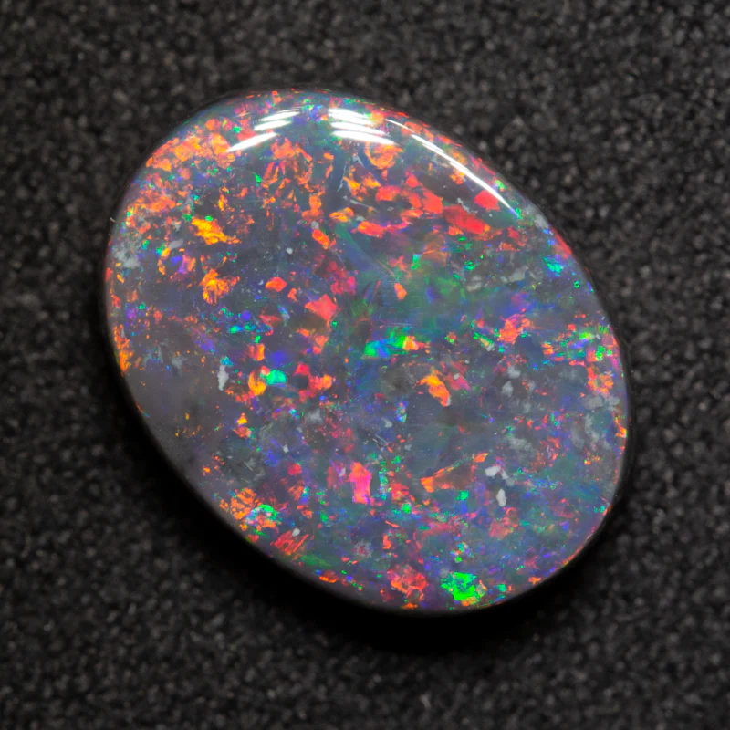 4.31 ct black opal 13.3x10.2x4.6mm - Image 3
