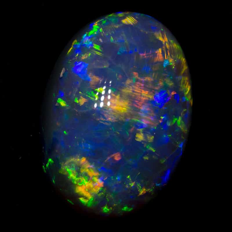 4.32 ct gem black opal 12.4x8.9x6.5mm - Image 2