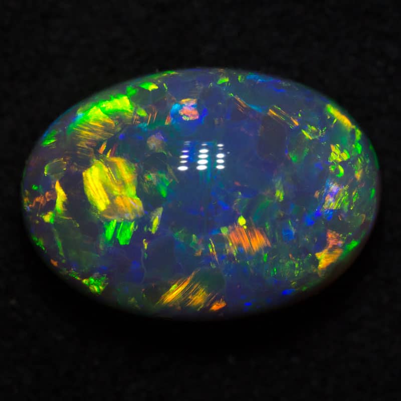 4.32 ct gem black opal 12.4x8.9x6.5mm - Image 3