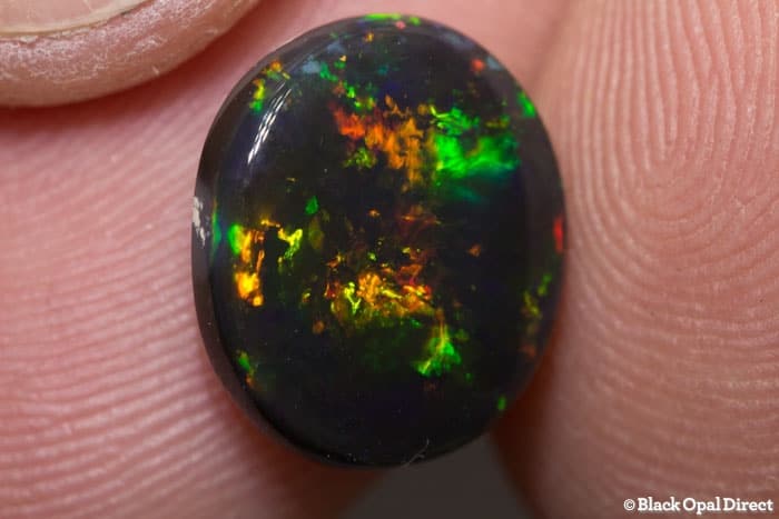 4.32 ct gem black opal 12.5x11x4.5mm - Image 2