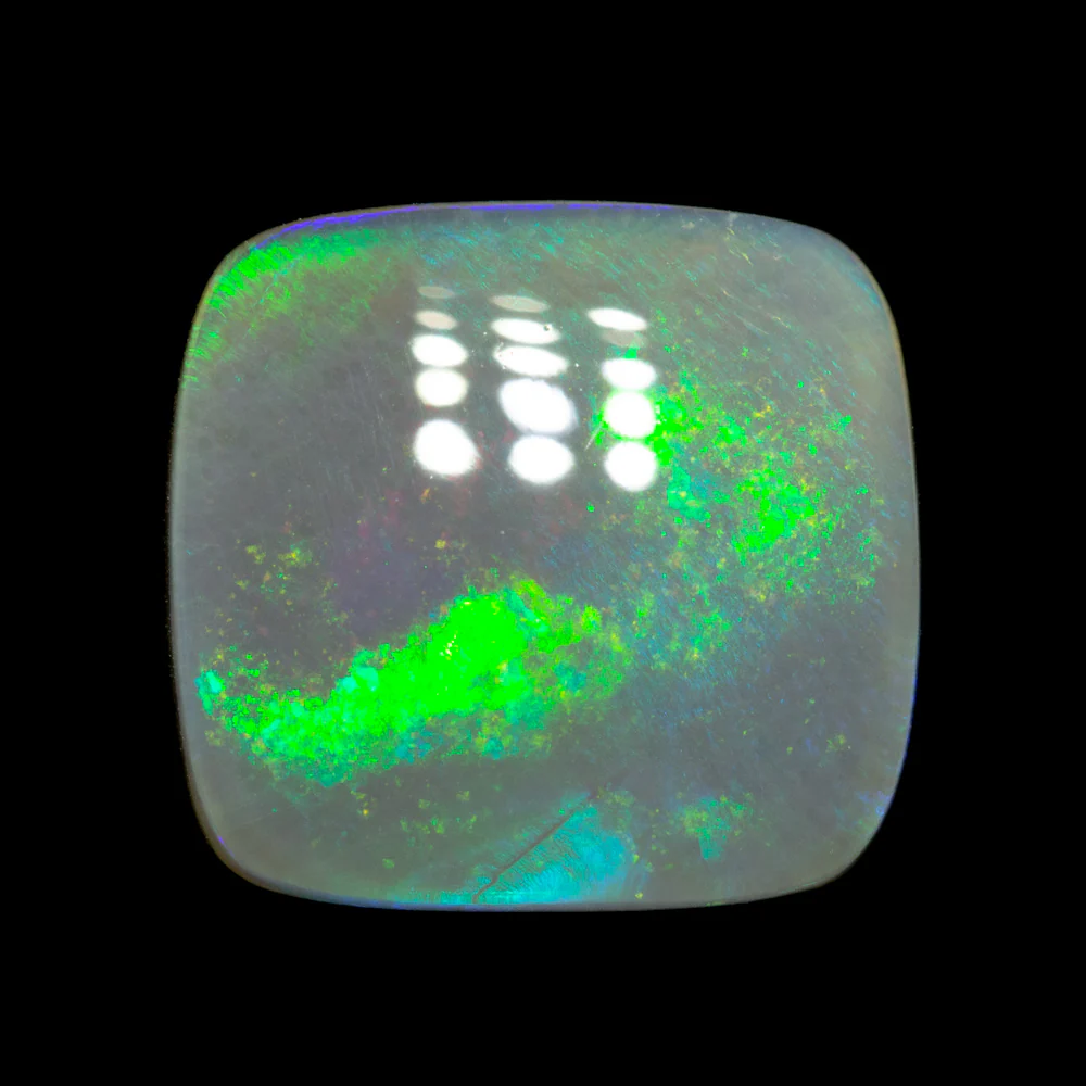4.33 ct dark crystal opal 11.5x10.8x4.4mm - Image 2