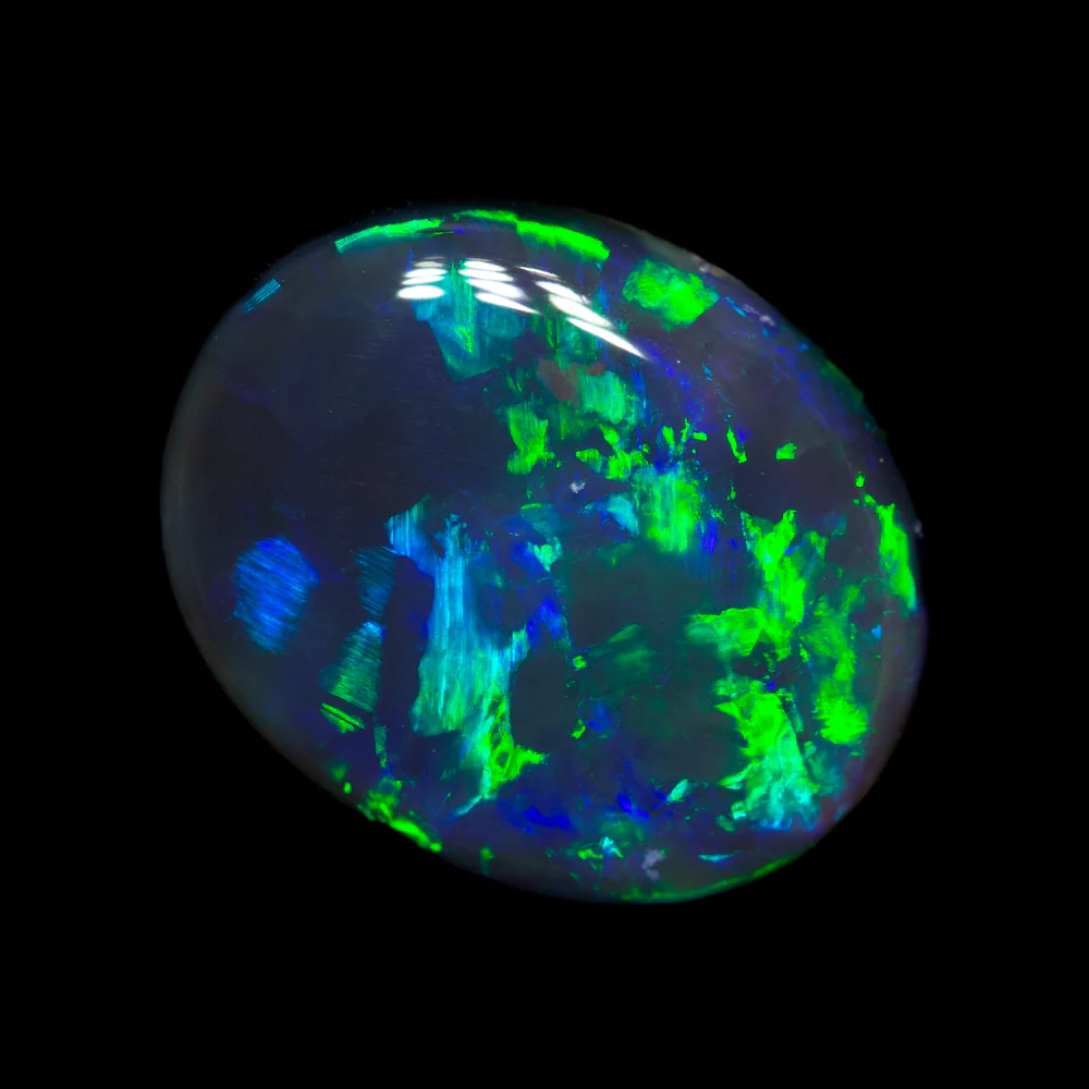 4.36 ct black opal 12.6x10.2x5.1mm - Image 2