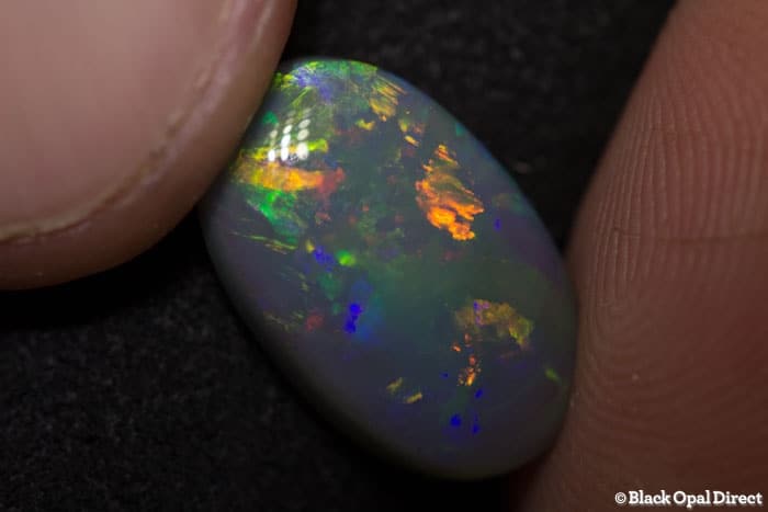 4.36 ct semi black opal 15x10x5mm - Image 2