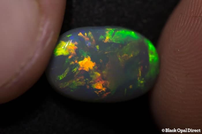 4.36 ct semi black opal 15x10x5mm - Image 3