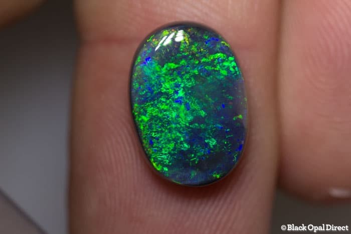 4.37 ct black opal 14x10x4mm - Image 2