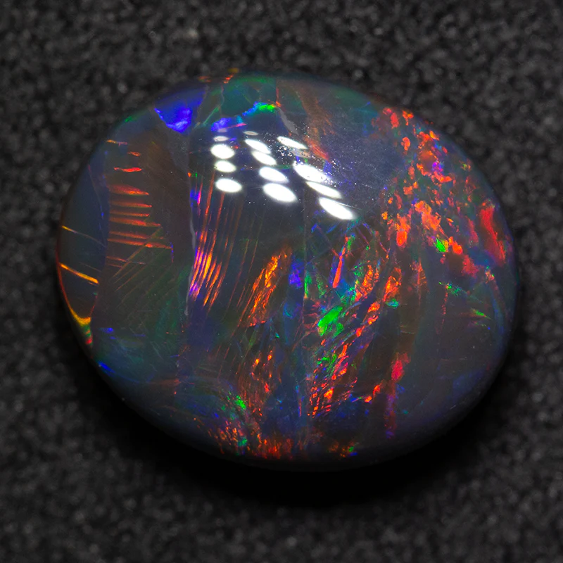 4.39 ct gem black opal 12x10x6mm - Image 4