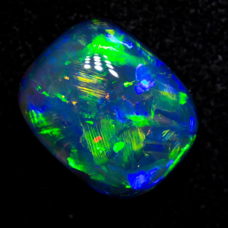 4.41 ct gem black opal 11.6x9.5x5.5mm - Image 2