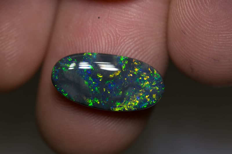 4.45 ct black opal 17.5x9x4mm - Image 2