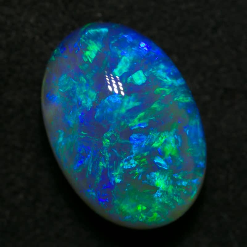 4.48 ct gem black opal 12x8.5x6.5mm - Image 2
