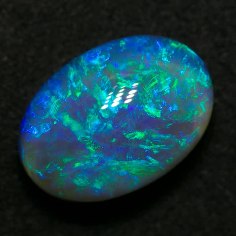 4.48 ct gem black opal 12x8.5x6.5mm - Image 3