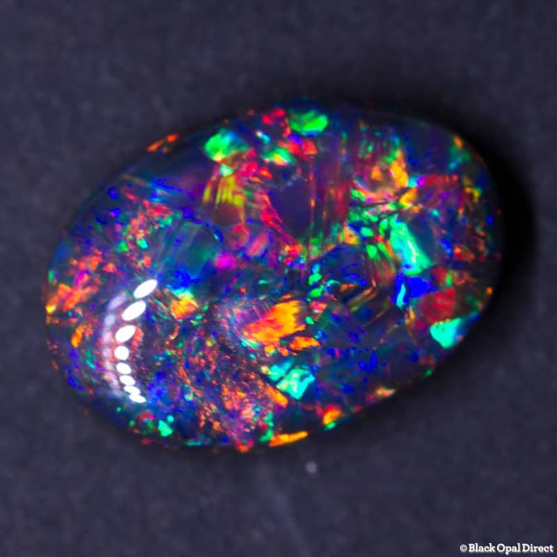 4.51 ct gem black opal 19x15x5mm - Image 2