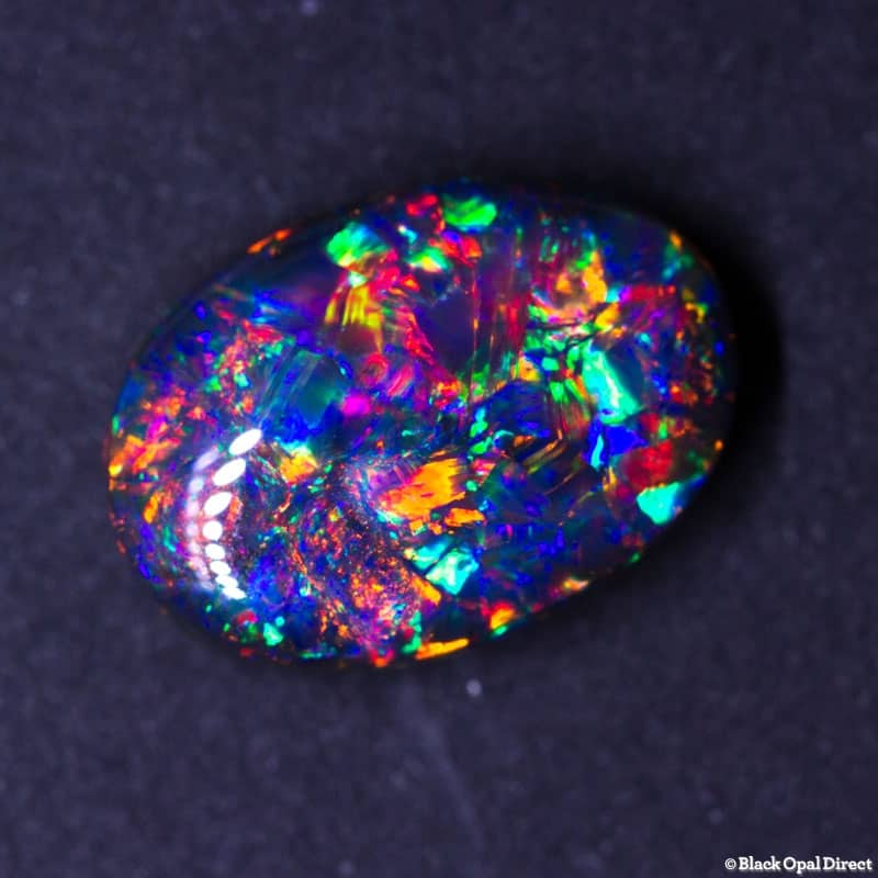 4.51 ct gem black opal 19x15x5mm - Image 3