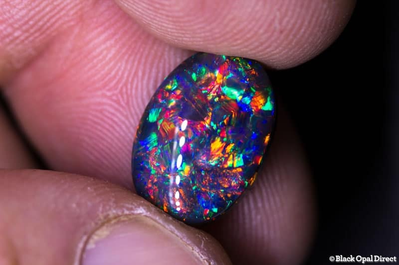4.51 ct gem black opal 19x15x5mm - Image 6