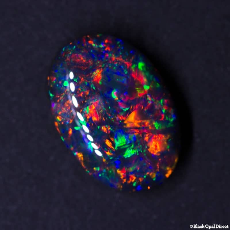 4.51 ct gem black opal 19x15x5mm - Image 7