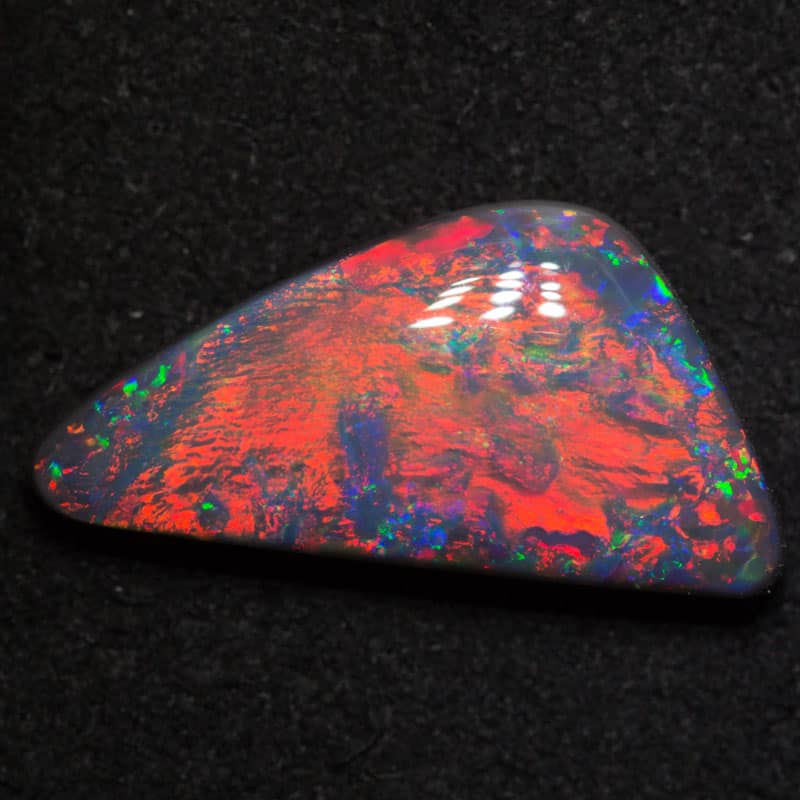 4.52 ct gem black opal 18.6x9.2x4.6mm - Image 2