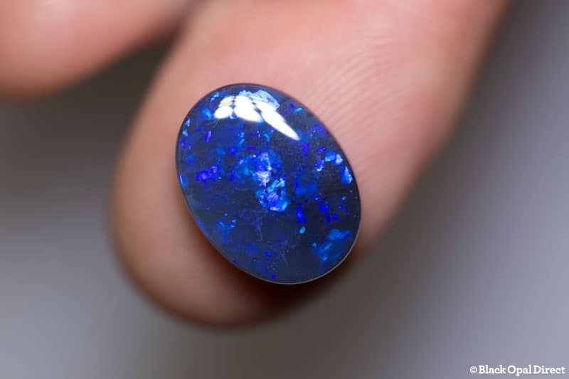 4.55 ct black opal 13.6x10.4x4.4mm Darrell Eads - Image 2