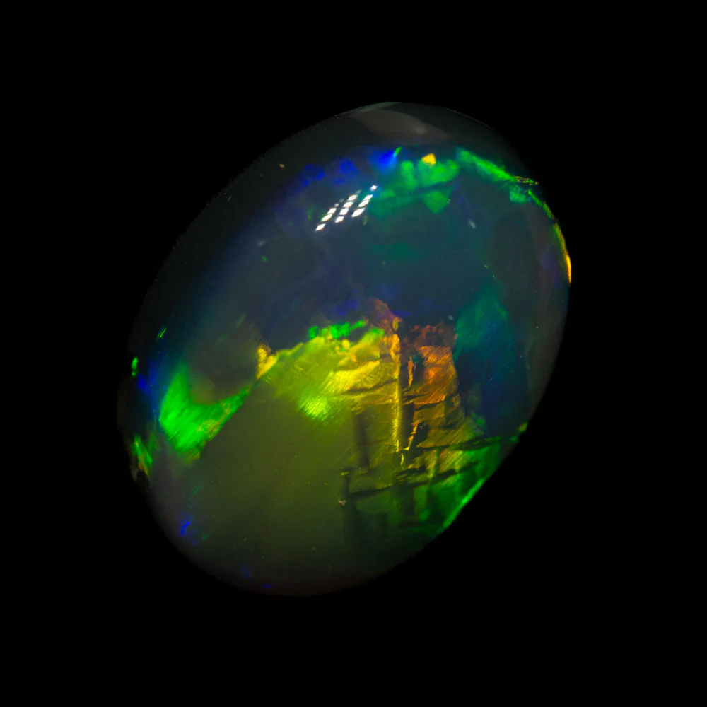 4.61 ct gem balck opal 12.5x9.3x6.3mm - Image 2