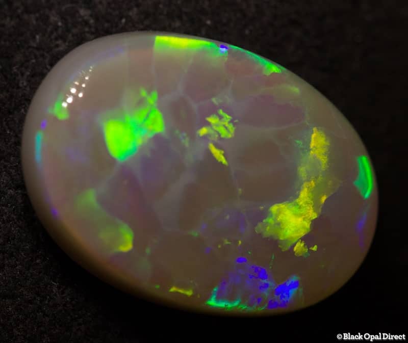 4.61 ct harlequin semi black opal 15x10x4mm - Image 3