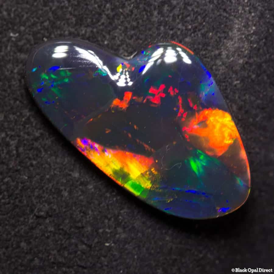 4.63 ct gem palette shape black opal - Image 10