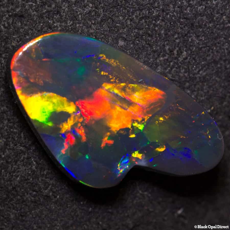 4.63 ct gem palette shape black opal - Image 13