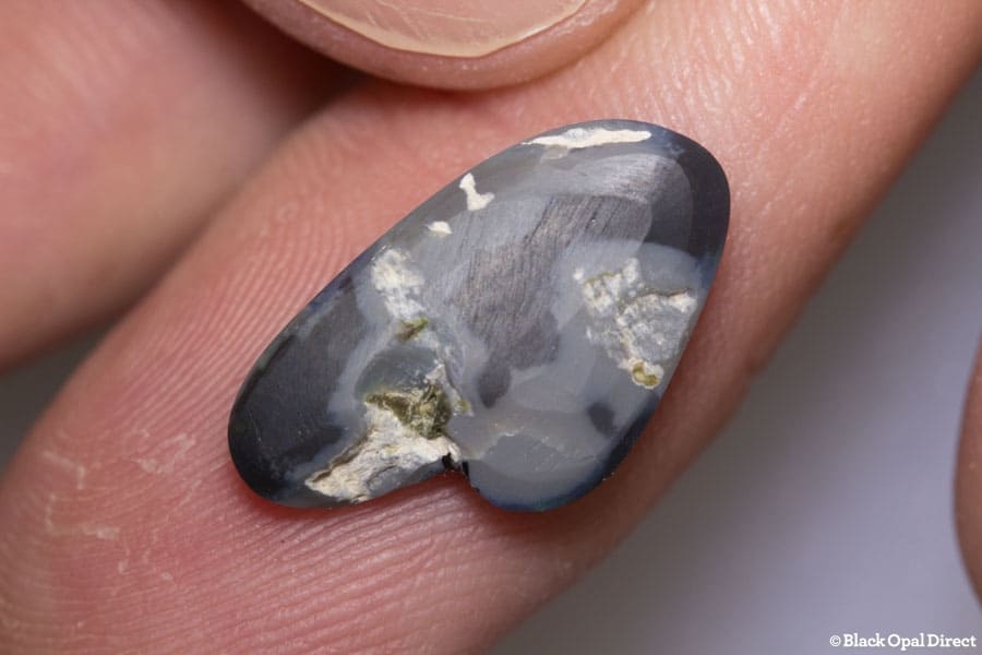 4.63 ct gem palette shape black opal - Image 2