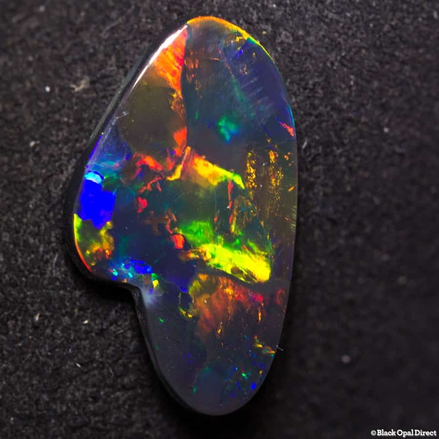 4.63 ct gem palette shape black opal - Image 6