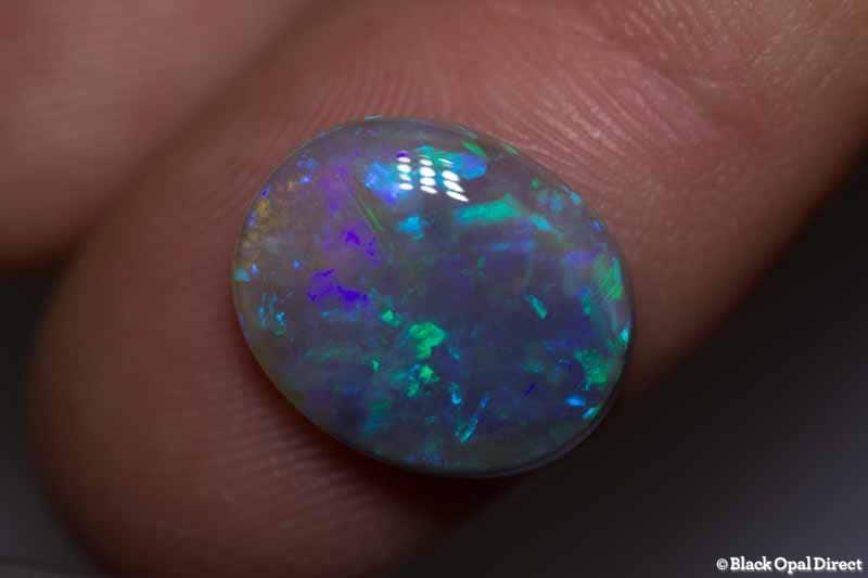 4.63 ct semi black opal 14x12x4mm - Image 2