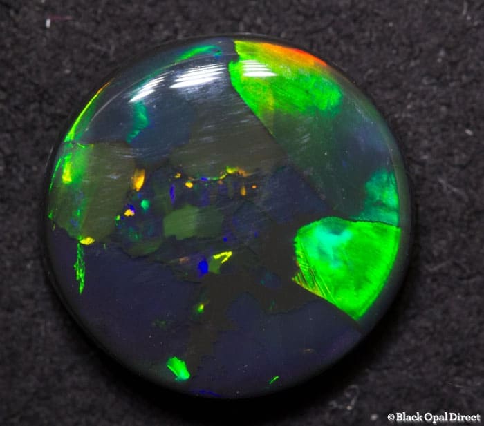 4.64 ct black opal 13mm round x 4mm - Image 3