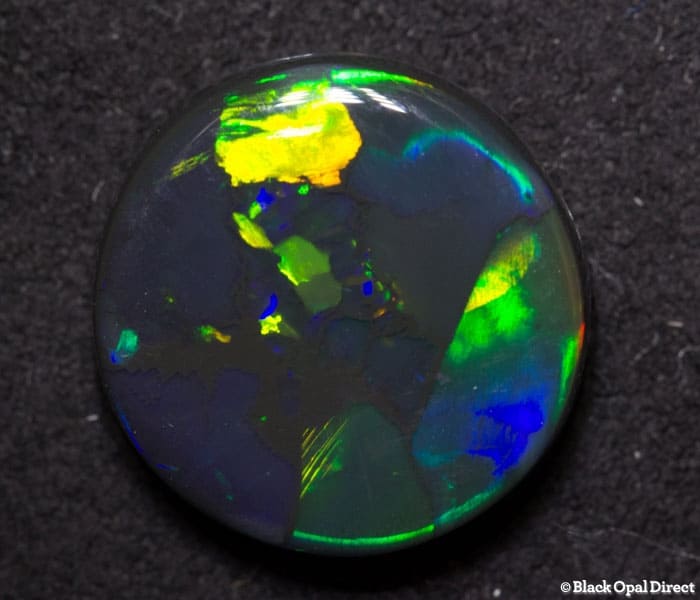 4.64 ct black opal 13mm round x 4mm - Image 4